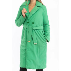 Patrizia Pepe Green Polyester Parka - IT40