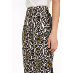 Patrizia Pepe Multicolor Flax Casual Pants - IT40