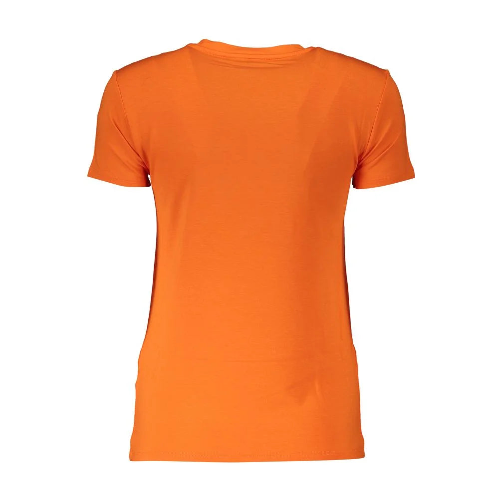 Patrizia Pepe Orange Elastane Women Top - T-Shirts