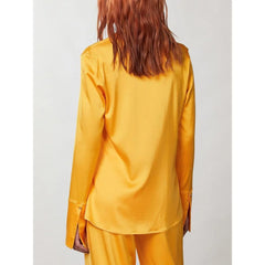 Patrizia Pepe Orange Viscose Blouse - IT40