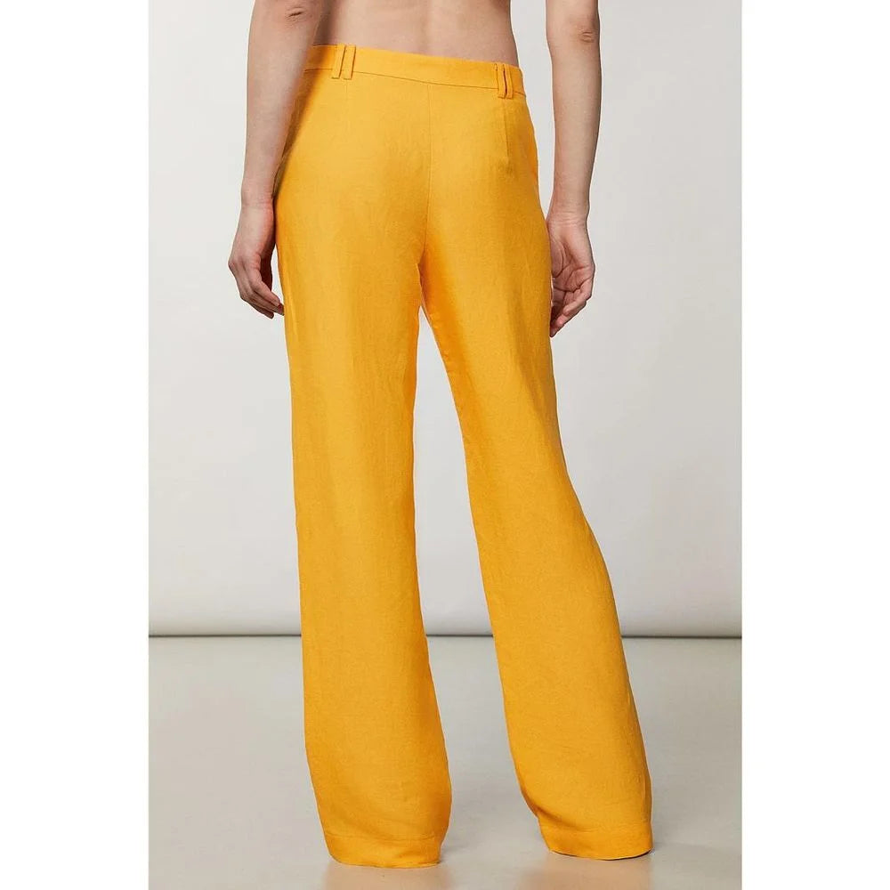 Patrizia Pepe Orange Viscose Casual Pants