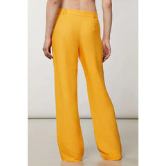 Patrizia Pepe Orange Viscose Casual Pants