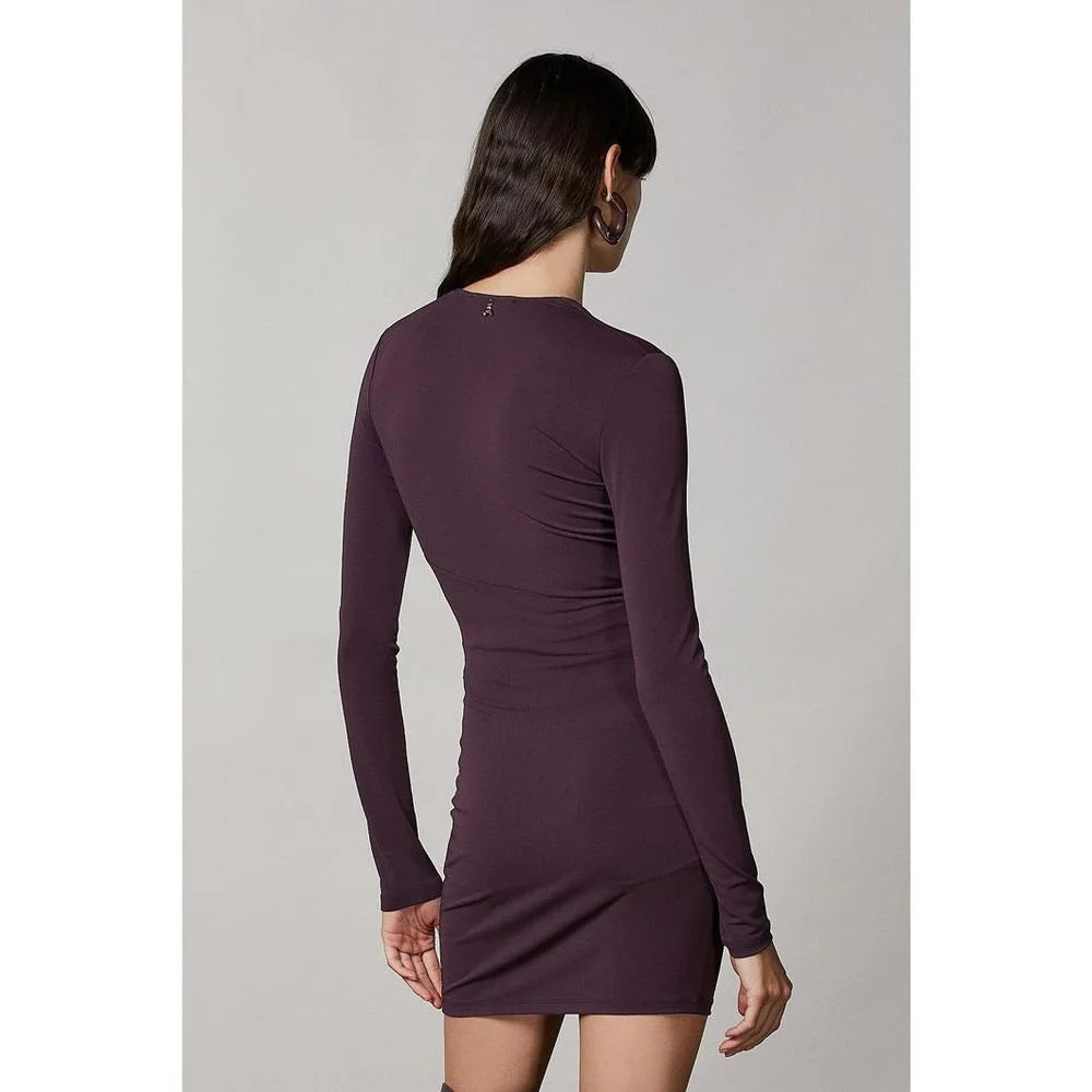 Patrizia Pepe Purple Acetate Casual Dress - III