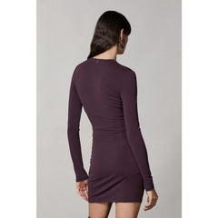 Patrizia Pepe Purple Acetate Casual Dress - III