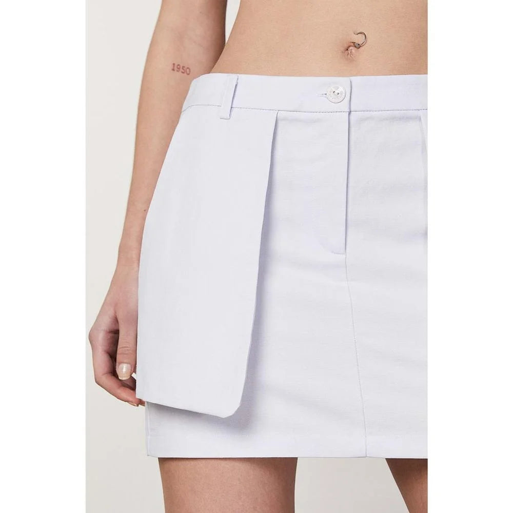 Patrizia Pepe Purple Cotton Mini Skirt
