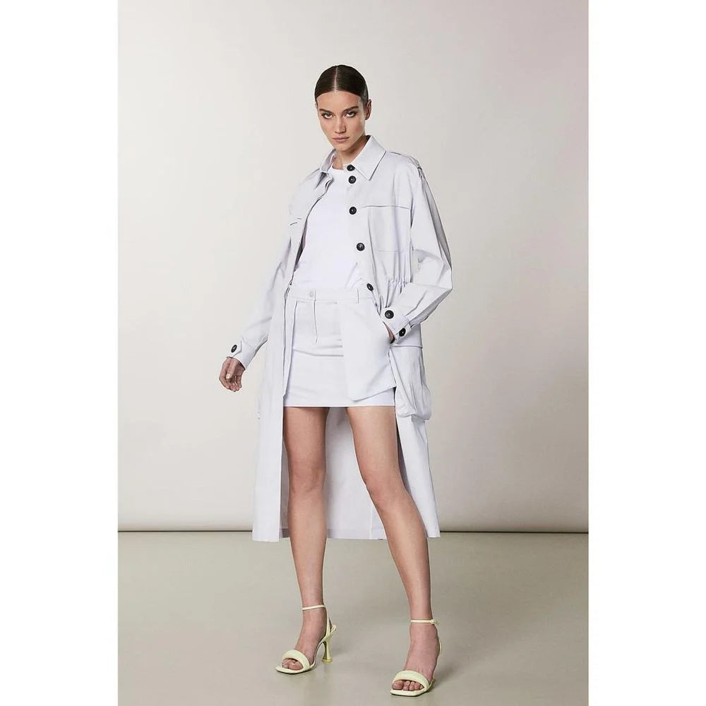 Patrizia Pepe Purple Cotton Mini Skirt