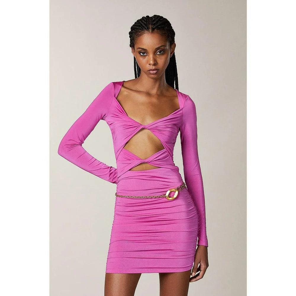 Patrizia Pepe Purple Nylon Casual Dress