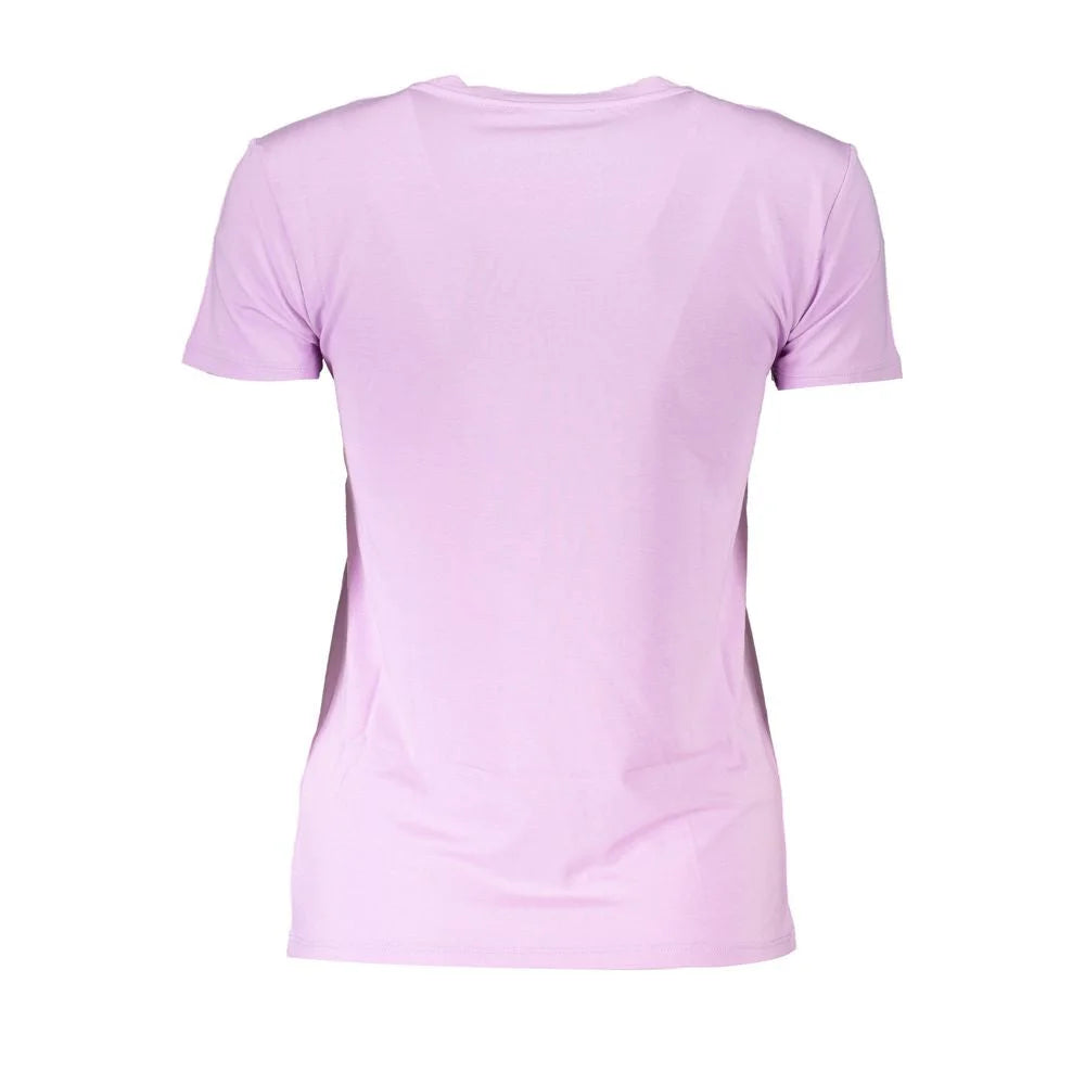 Patrizia Pepe Purple Organic Cotton Women T-Shirt - XS - T-Shirts