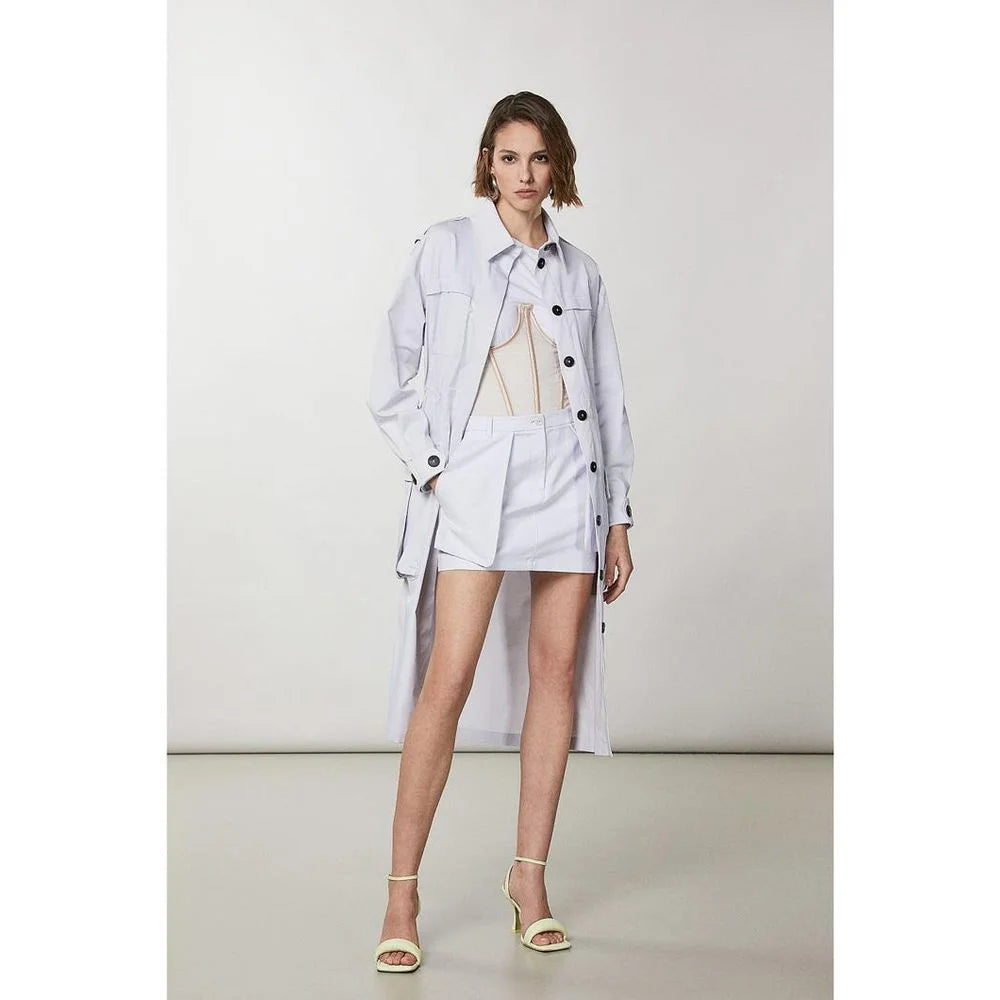 Patrizia Pepe Purple Polyester Coat