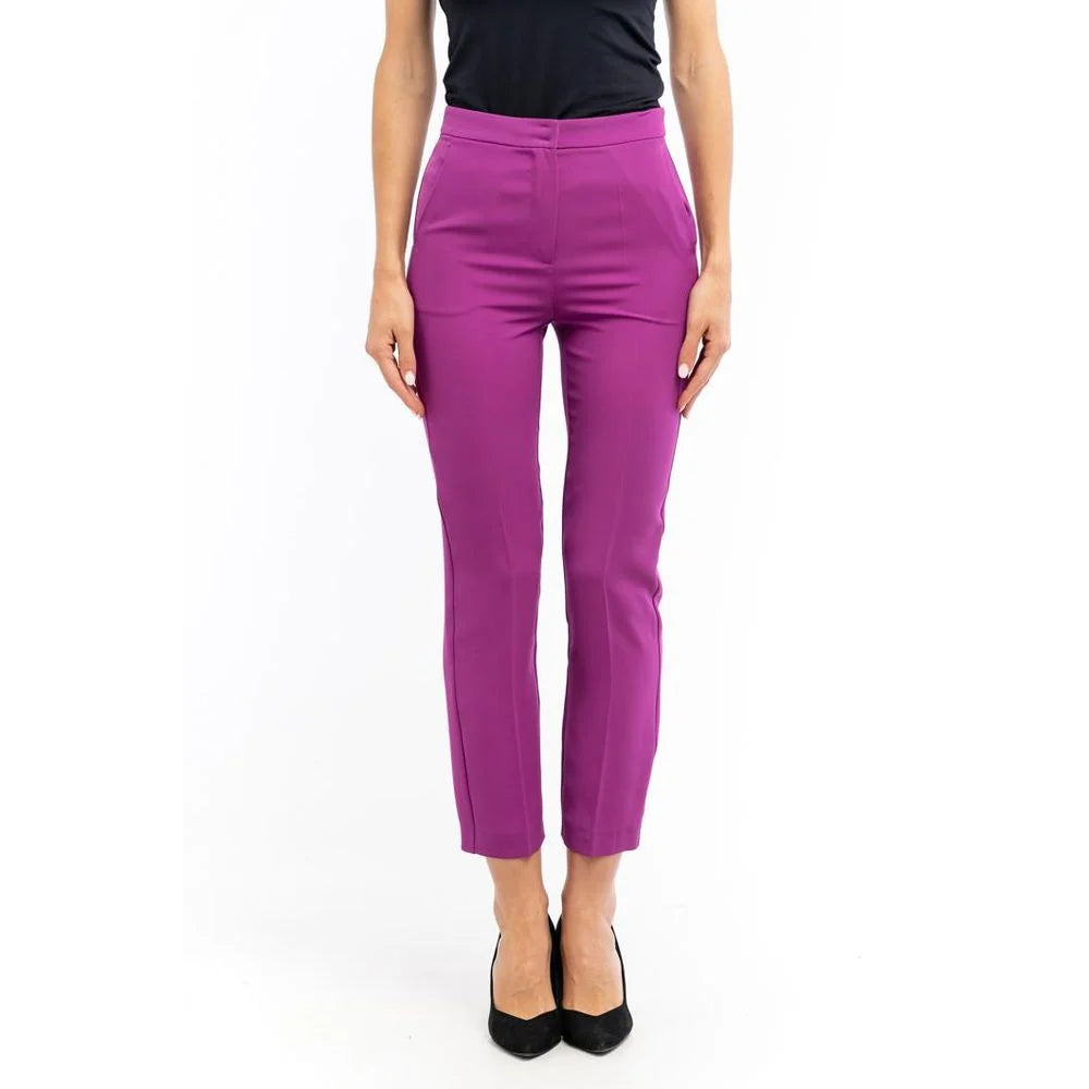 Patrizia Pepe Purple Polyester Pants - IT40