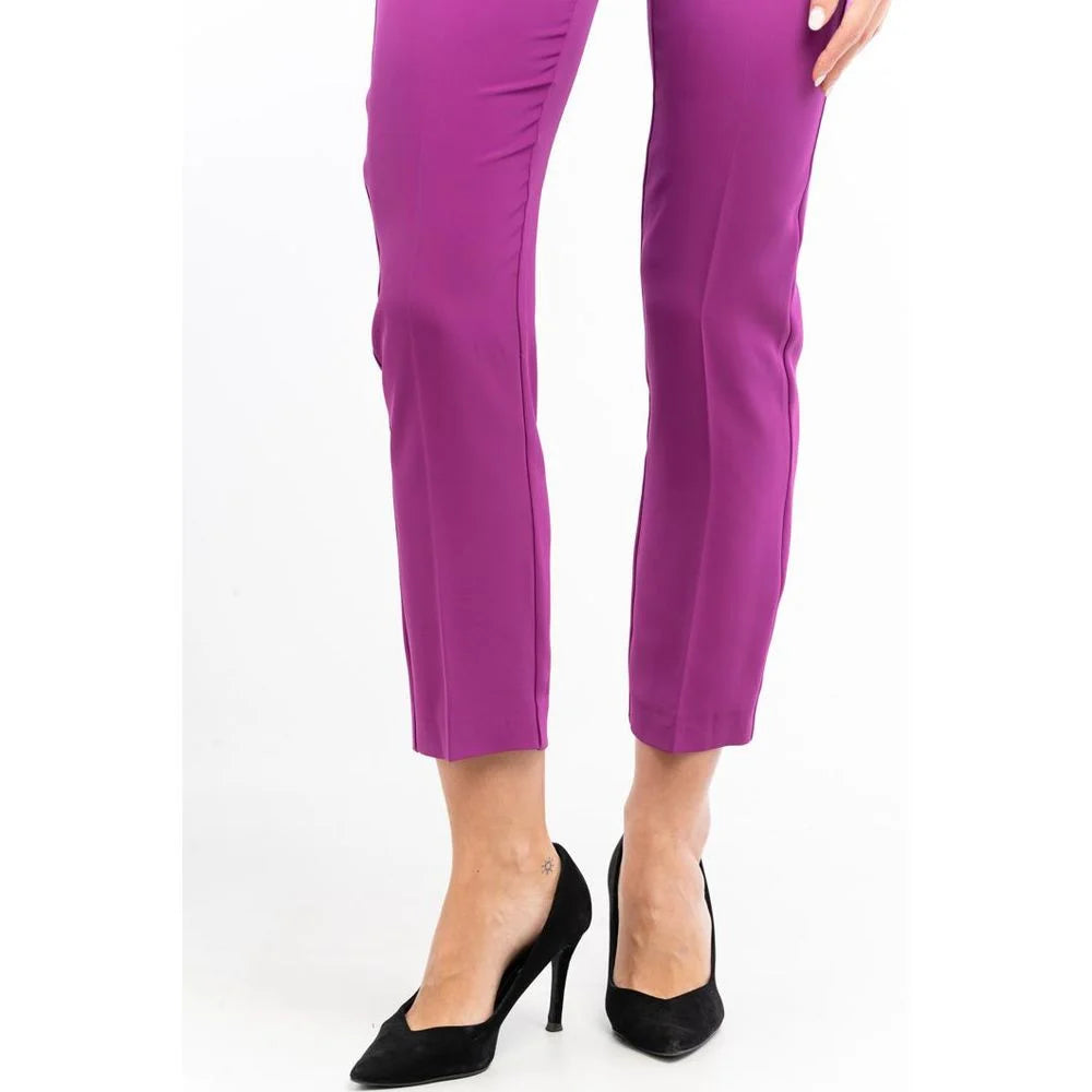 Patrizia Pepe Purple Polyester Pants - IT40