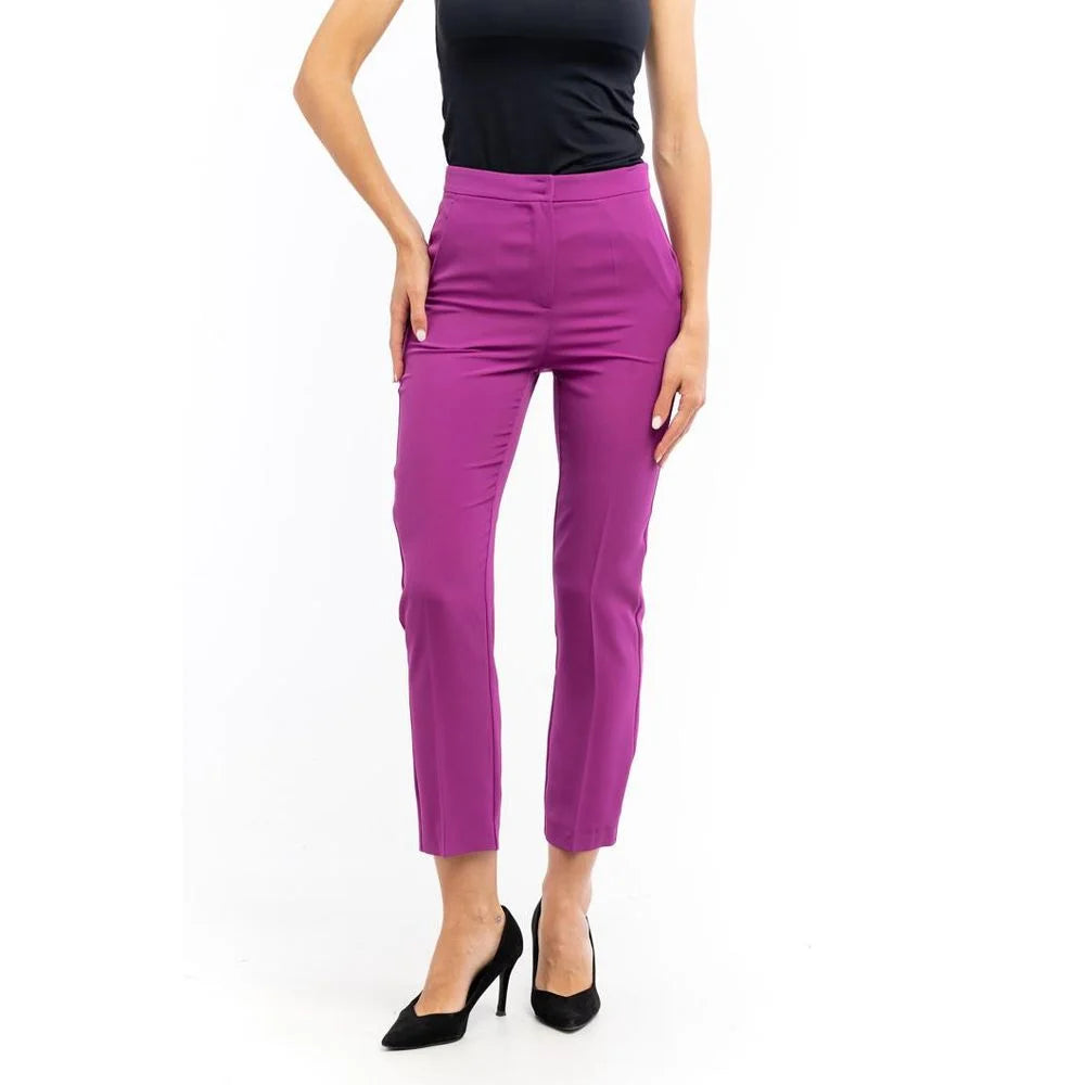 Patrizia Pepe Purple Polyester Pants - IT40