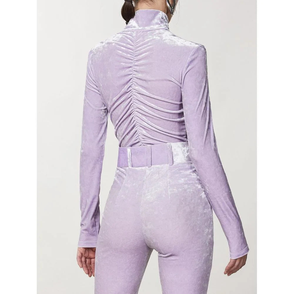 Patrizia Pepe Purple Polyester Tank Tops - XS