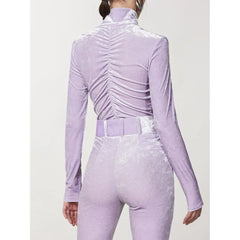 Patrizia Pepe Purple Polyester Tank Tops - XS