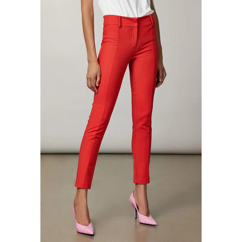 Patrizia Pepe Red Cotton Casual Pants - IT46