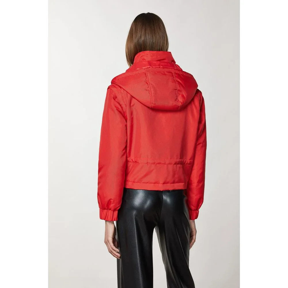 Patrizia Pepe Red Polyamide Bomber - IT40