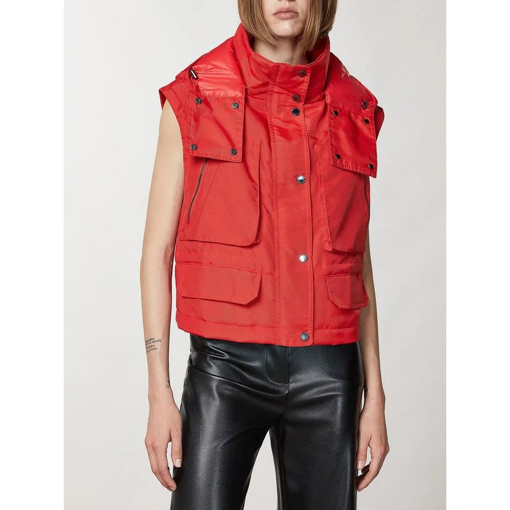 Patrizia Pepe Red Polyamide Bomber - IT40