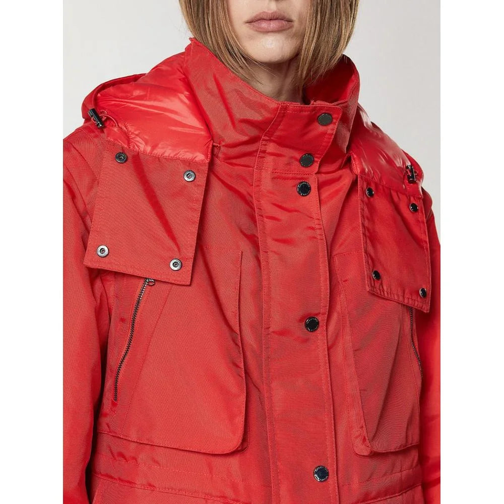 Patrizia Pepe Red Polyamide Bomber - IT40