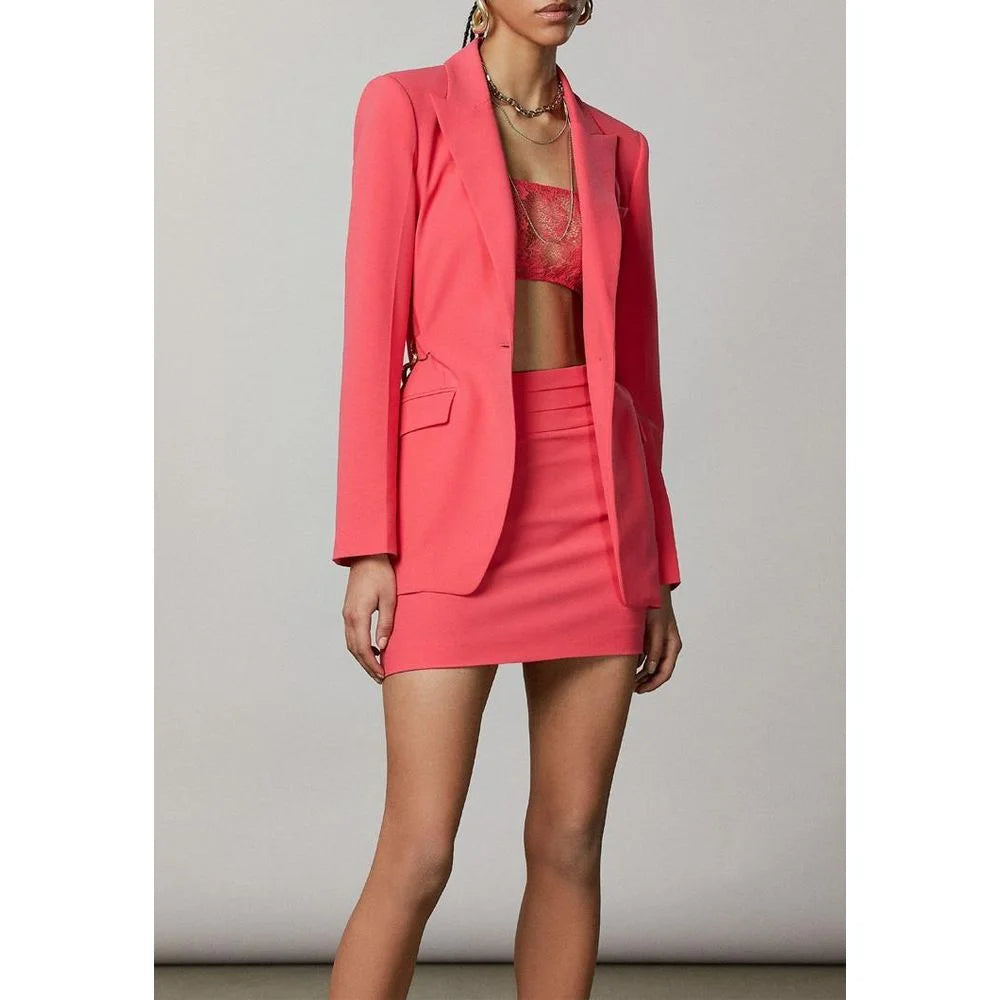 Patrizia Pepe Red Polyester Blazer