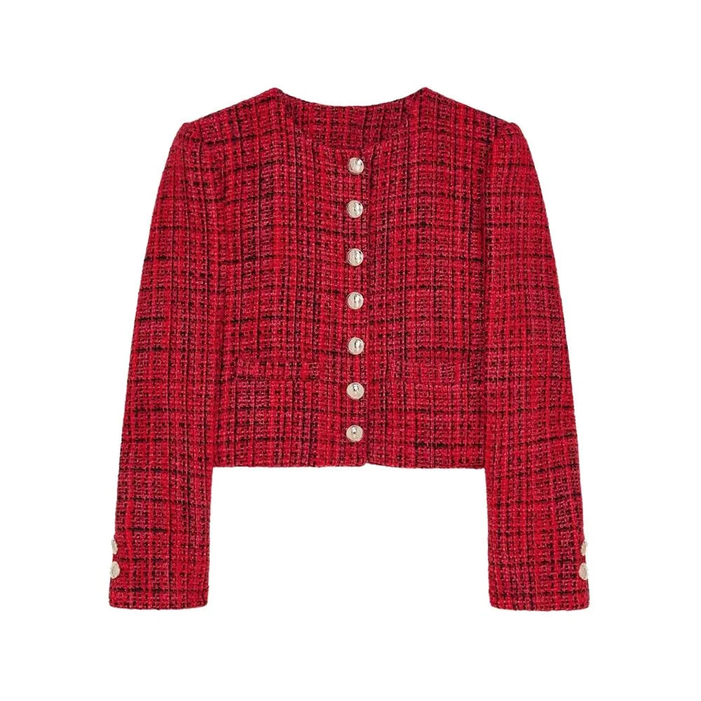 Patrizia Pepe Red Polyester Blazer - Coats & Jackets