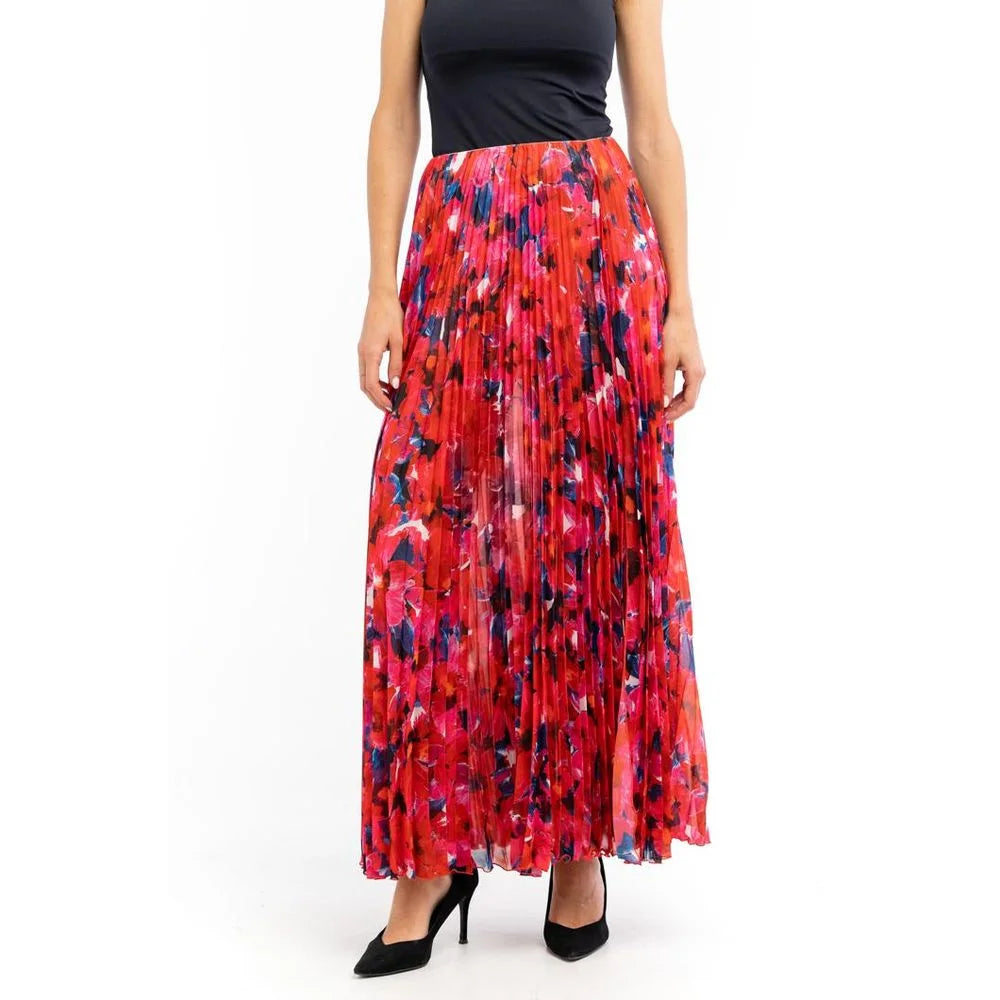 Patrizia Pepe Red Polyester Long Skirt - IT42