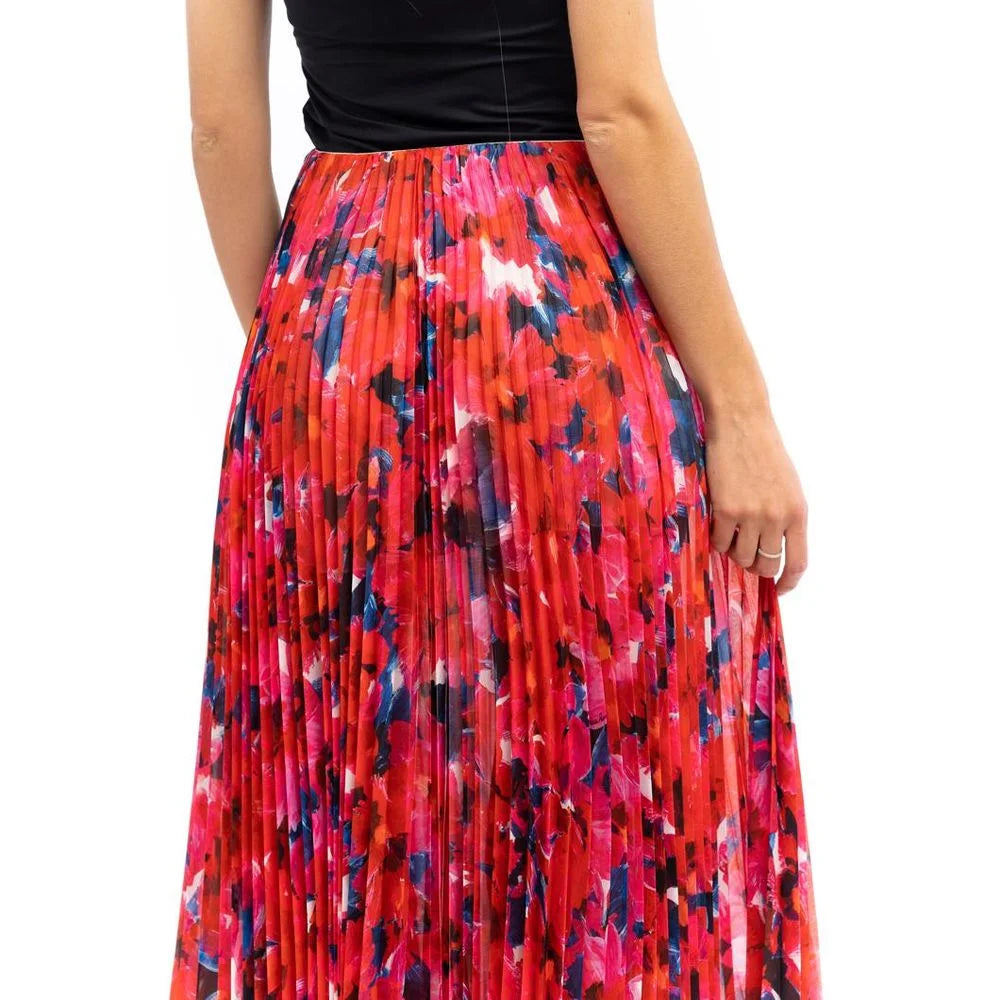 Patrizia Pepe Red Polyester Long Skirt - IT42