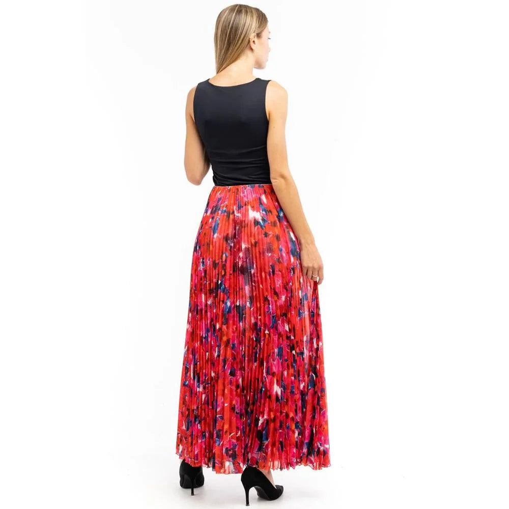 Patrizia Pepe Red Polyester Long Skirt - IT42