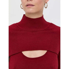 Patrizia Pepe Red Wool Sweatshirt