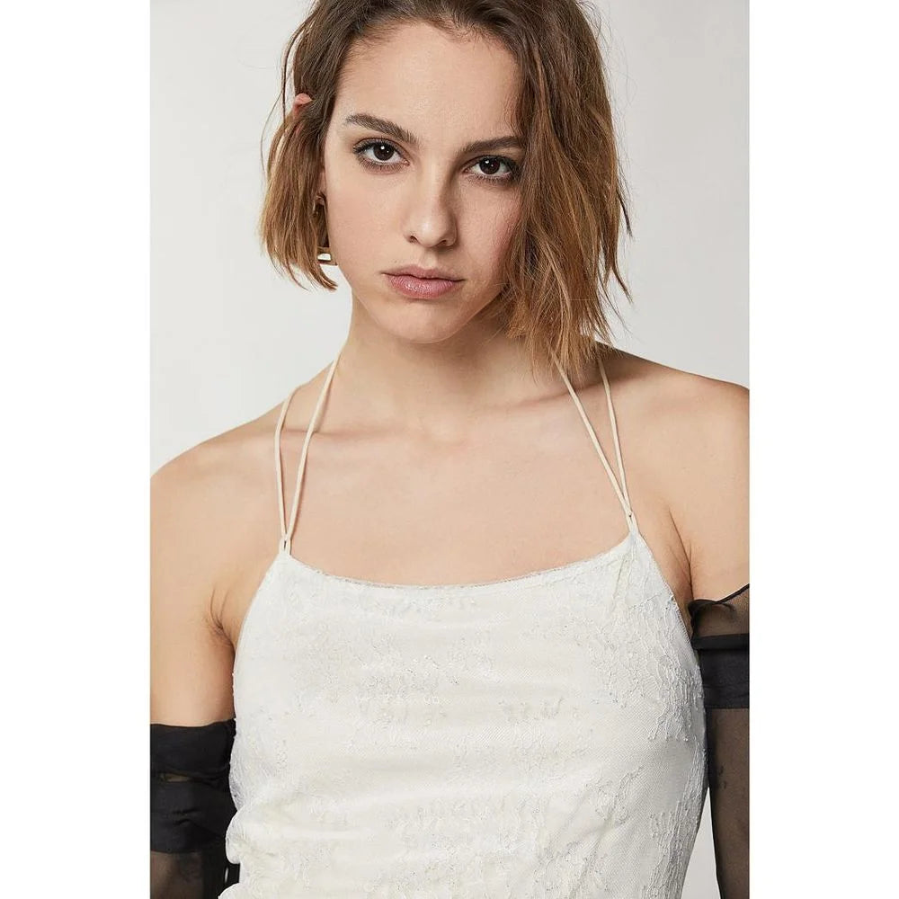 Patrizia Pepe Silver Nylon Casual Dress - IT44