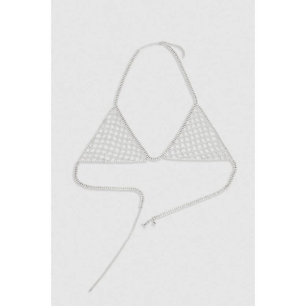 Patrizia Pepe White Copper Bra - One Size