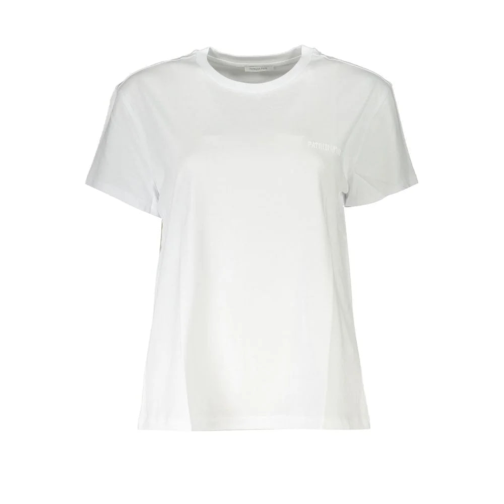 Patrizia Pepe White Cotton Women T-Shirt - T-Shirts