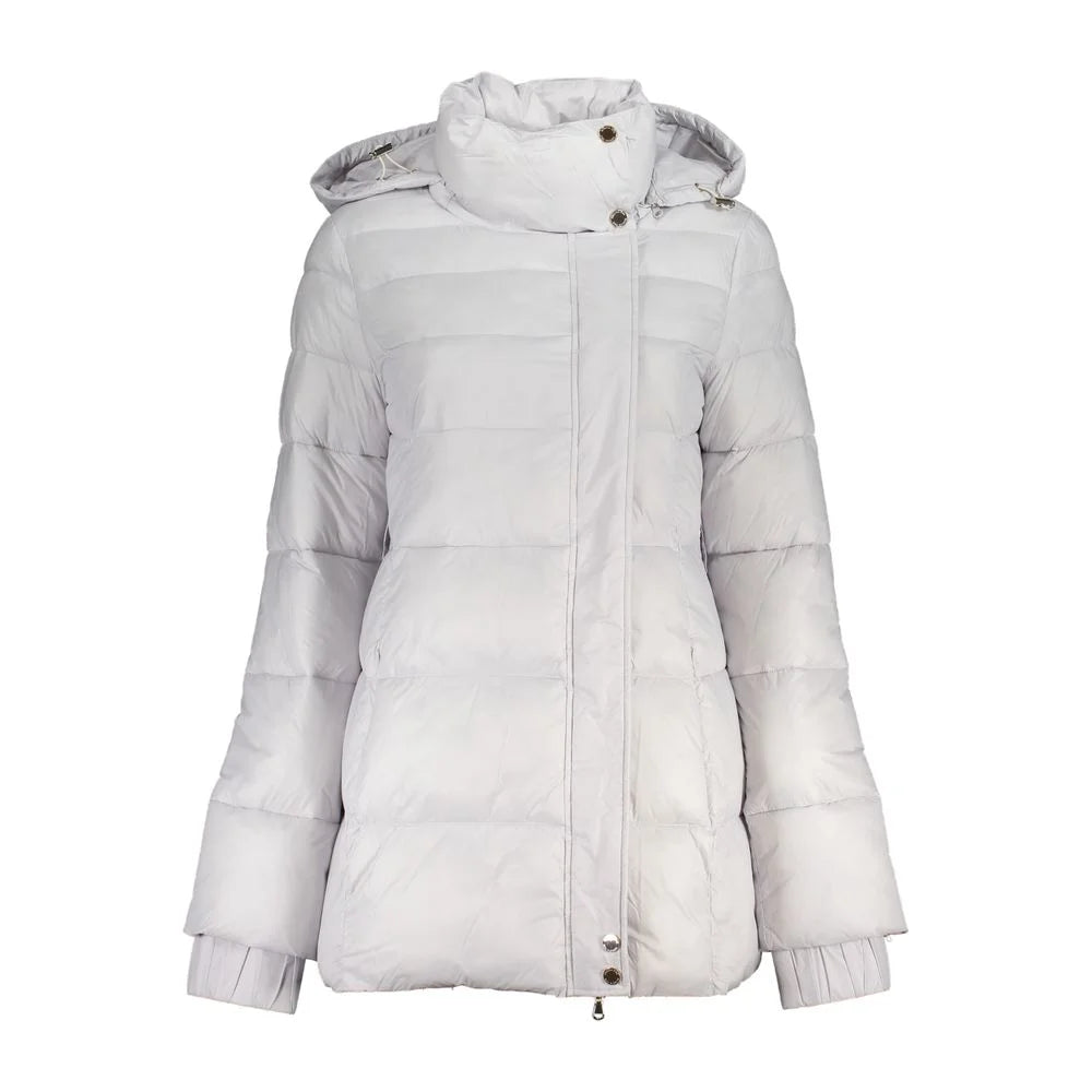 Patrizia Pepe White Polyamide Jackets & Coat - Puffer Jackets