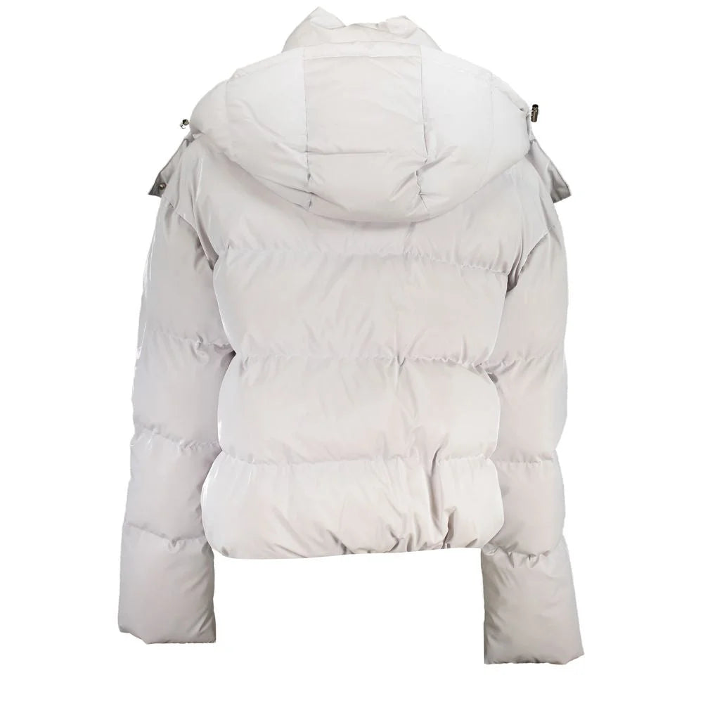 Patrizia Pepe White Polyethylene Jackets & Coat - Puffer Jackets