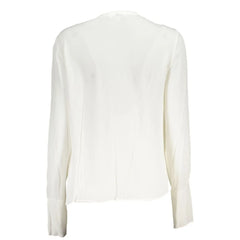 Patrizia Pepe White Viscose Shirt - Blouses