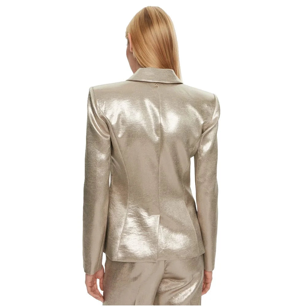 Patrizia Pepe Yellow Polyester Blazer - Coats & Jackets