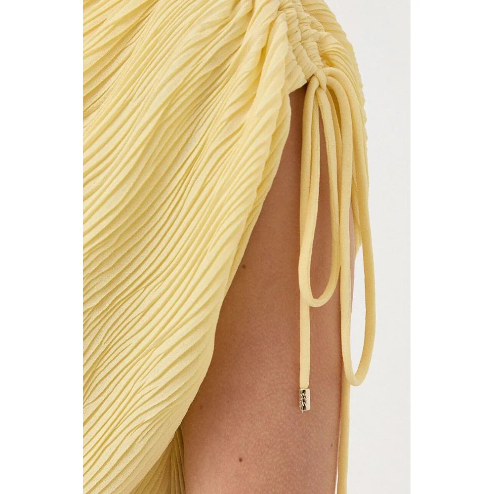 Patrizia Pepe Yellow Polyester Rompers