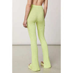 Patrizia Pepe Yellow Viscose Casual Pants