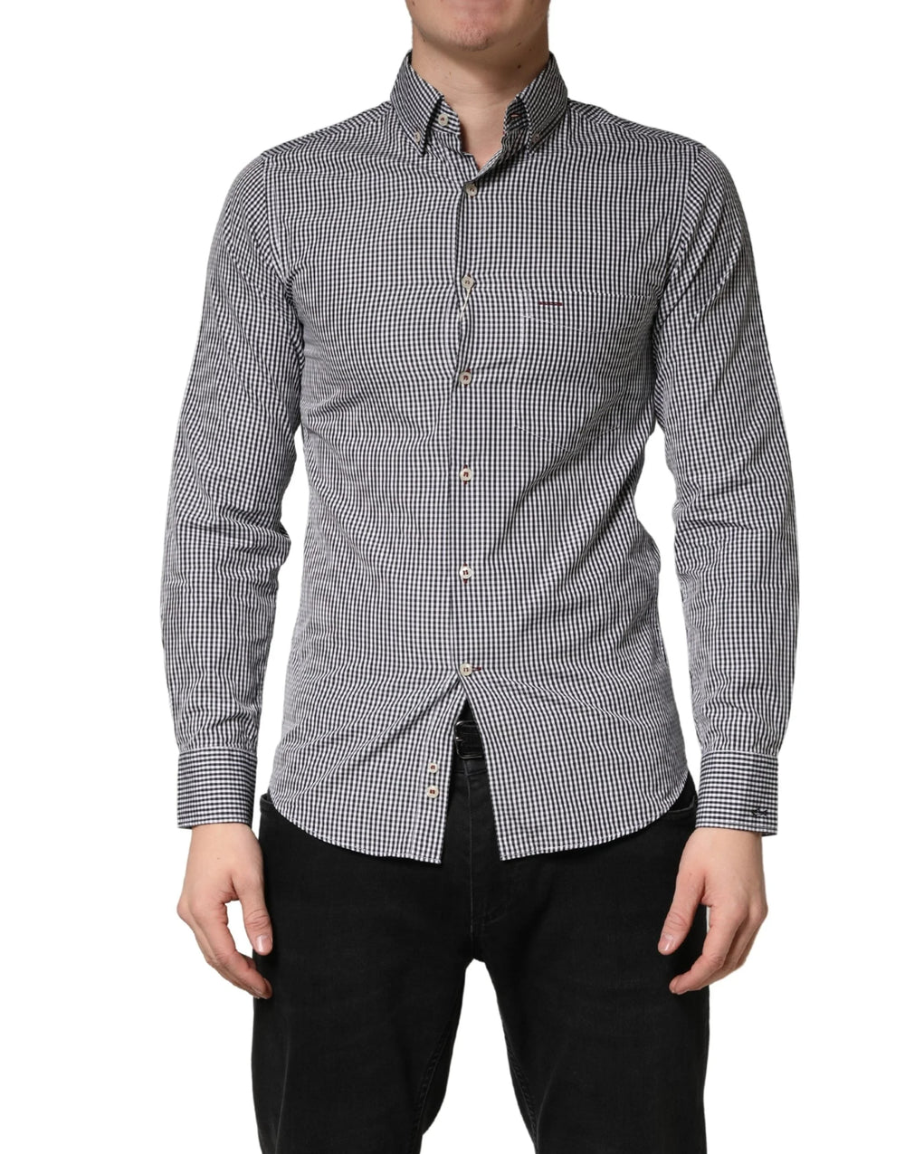 Paul & Shark Gray Cotton Long Sleeves Button Down Dress Shirt - IT38 | XS