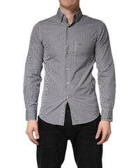 Paul & Shark Gray Cotton Long Sleeves Button Down Dress Shirt - IT38 | XS
