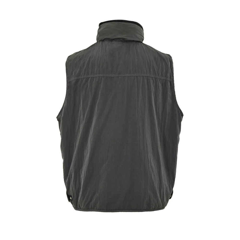 Paul & Shark Gray Polyester Sleveless Jacket - Vests