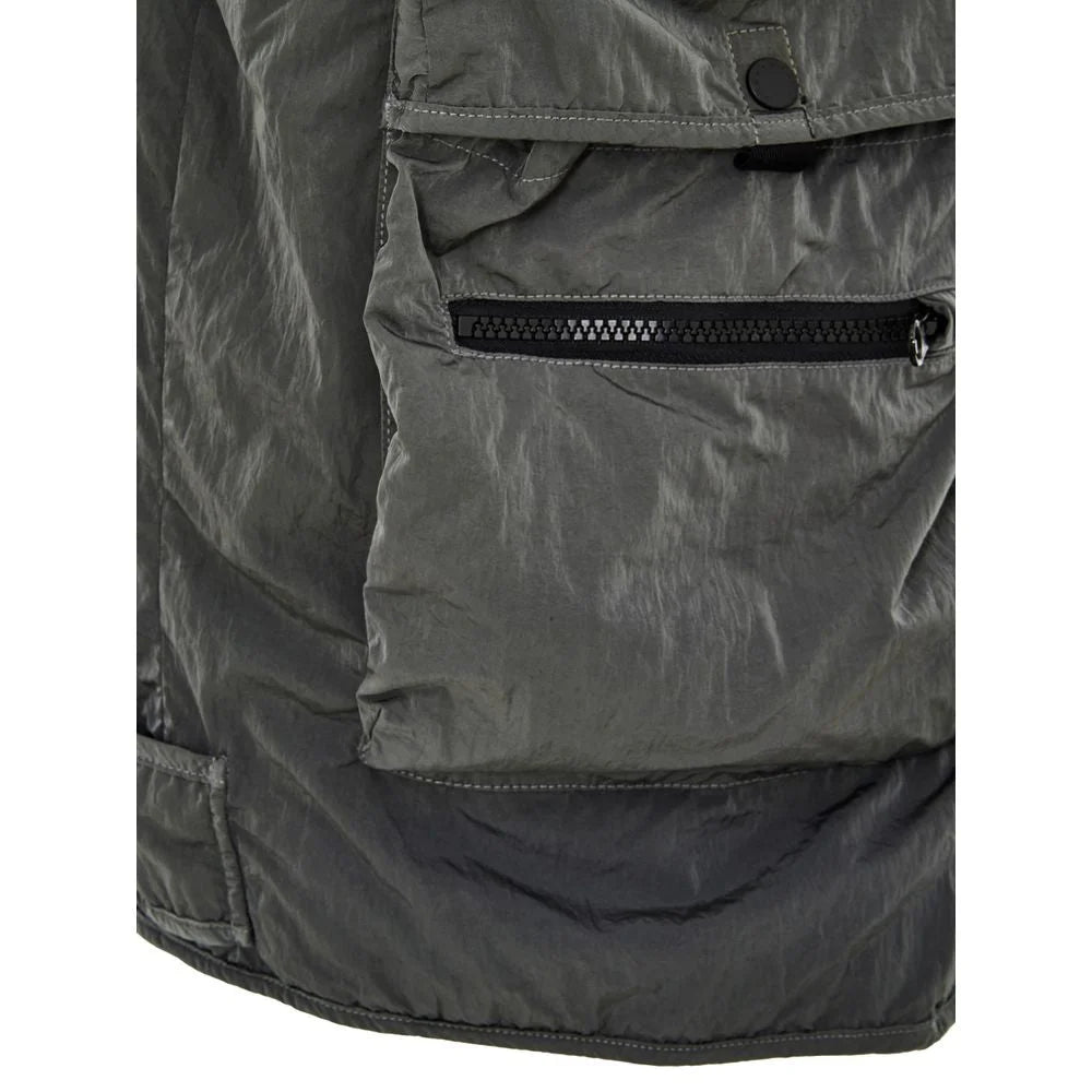 Paul & Shark Gray Polyester Sleveless Jacket - Vests