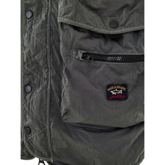 Paul & Shark Gray Polyester Sleveless Jacket - Vests