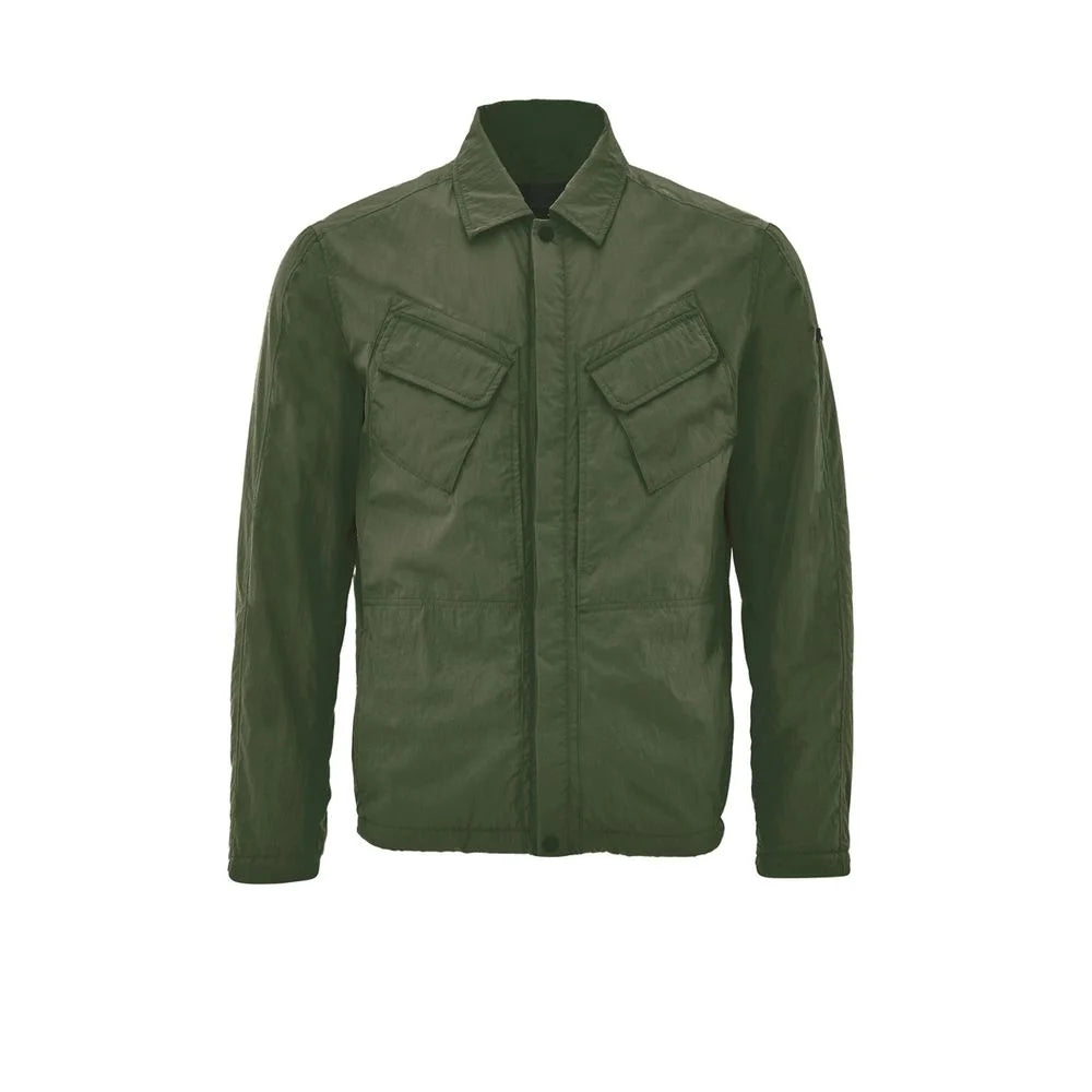 Paul & Shark Green Polyester Coat - M