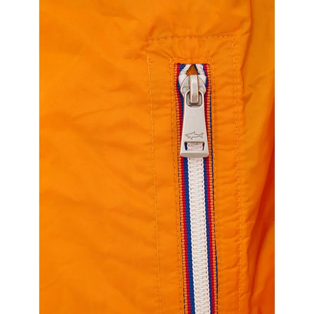 Paul & Shark Orange Polyamide Bomber - M