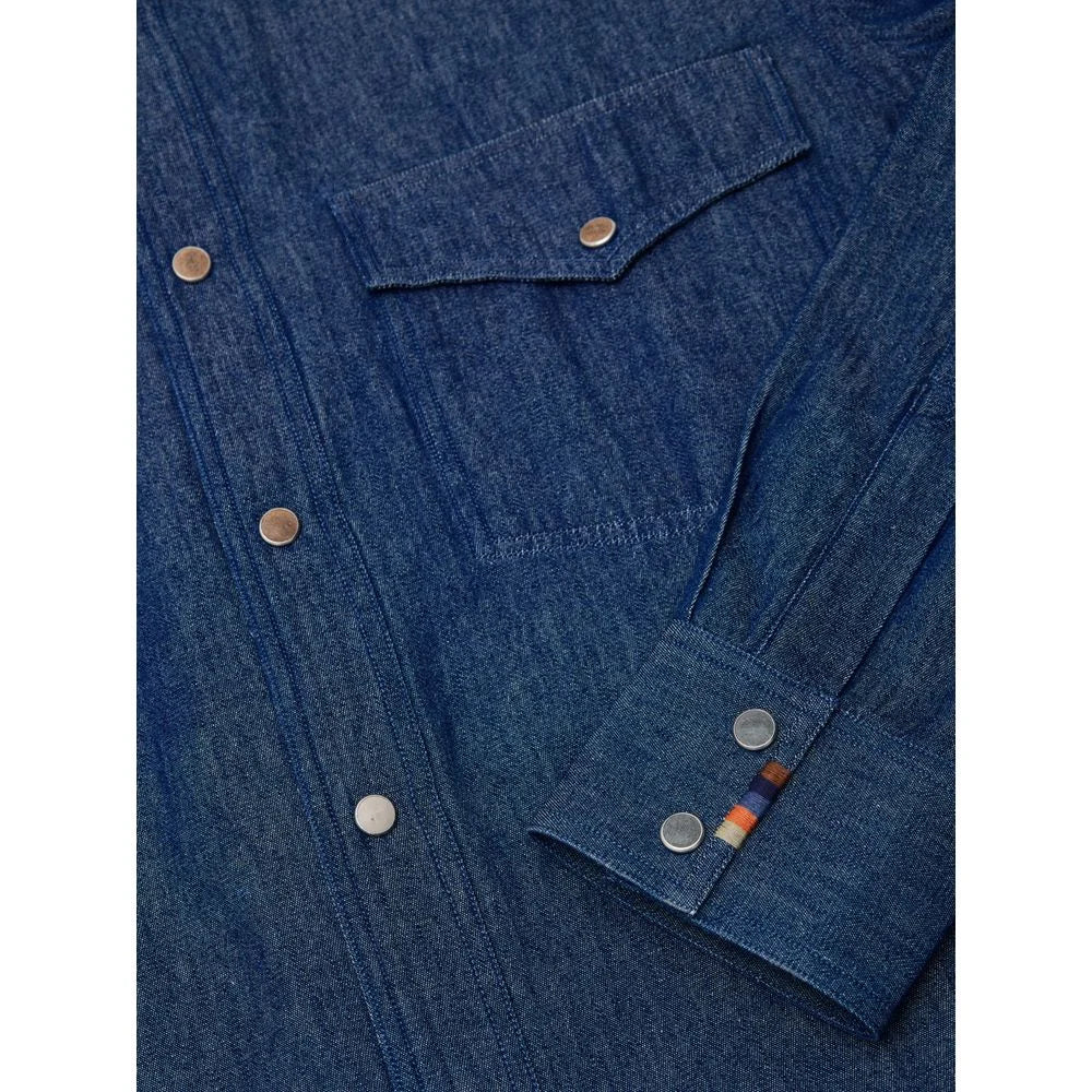 Paul Smith Blue Cotton Denim - L - Shirts