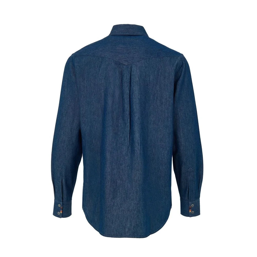 Paul Smith Blue Cotton Denim - L - Shirts