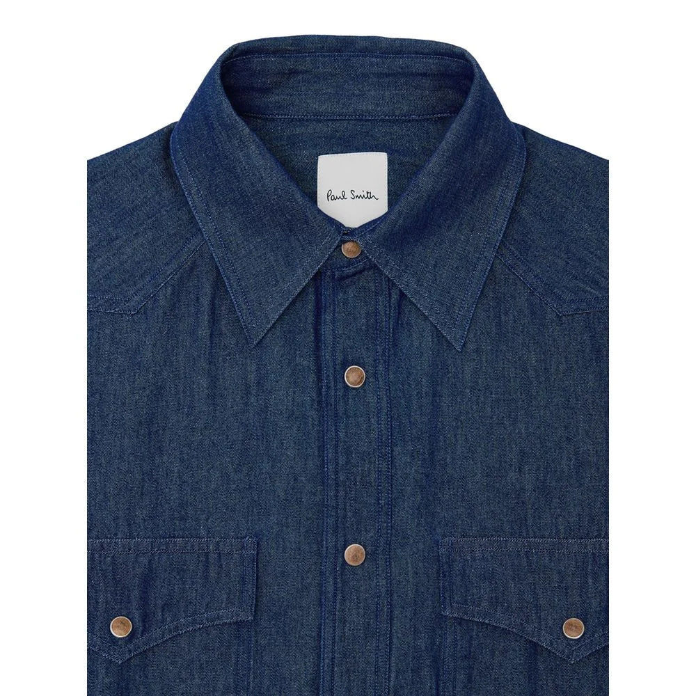 Paul Smith Blue Cotton Denim - L - Shirts