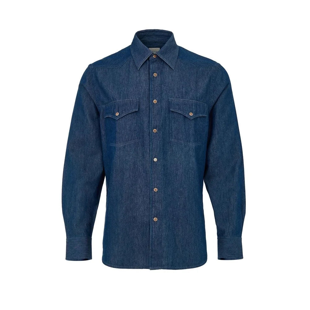 Paul Smith Blue Cotton Denim - L - Shirts