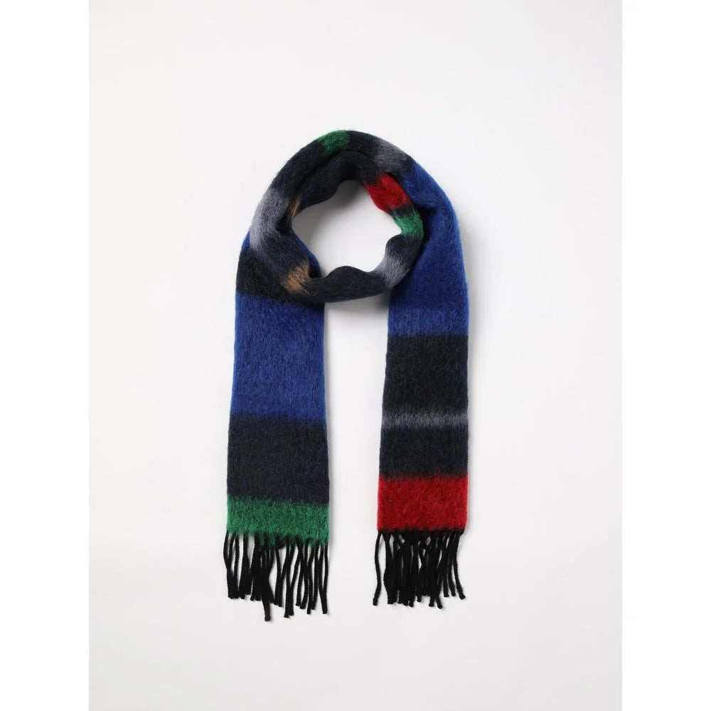 Paul Smith Gray Wool Scarf