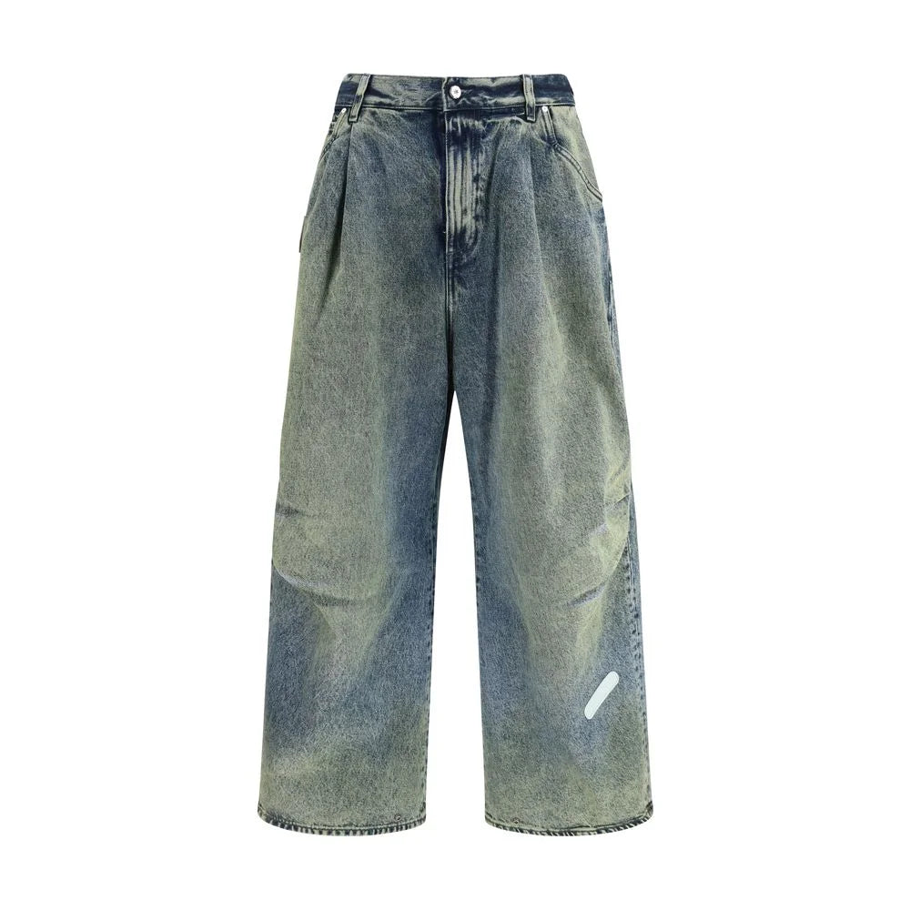 PDF Channel Blue Cotton Relaxed Fit Jeans - W29